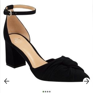 Marc Fisher Ziya Ankle Strap Suede Pump
